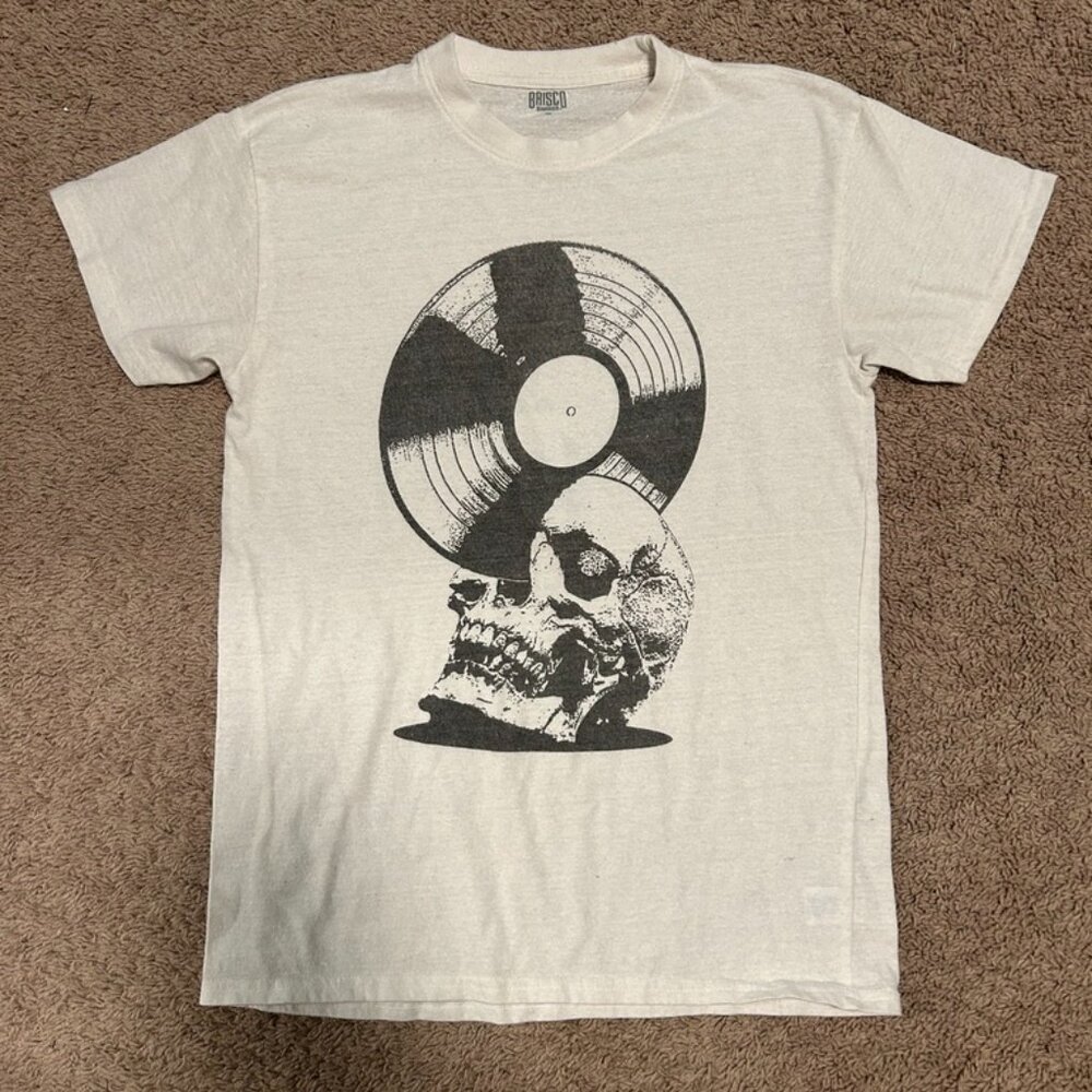 Vintage Record Skull Tshirt